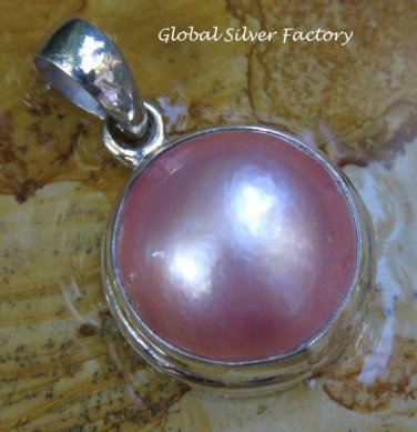 Sterling Silver Pink Mabes Pearl Pendant SP-808-KT