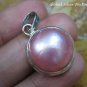 Sterling Silver Pink Mabes Pearl Pendant SP-808-KT