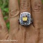 Choose Size 6/7/8/9/10 Handcrafted Citrine Poison Locket Ring LR-747-NY