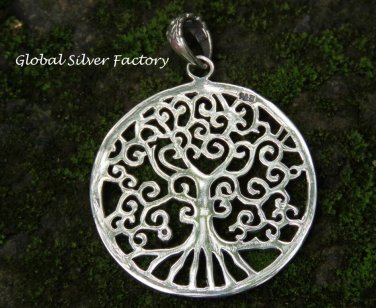Sterling Silver Tree of Life Inspired Pendant SSP-161-KA