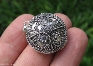 Bali Filigree Silver Locket Keepsake Pendant LP-259