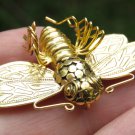 18k Gold Bumble Bee Brooch Pendant BC-191