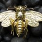 18k Gold Bumble Bee Brooch Pendant BC-191