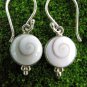 Sterling Silver Eye of Shiva Shell Earrings ER-874