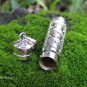 925 Silver and Garnet Spiral Design Cremation Pendant PP-518