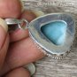 Silver and Larimar Gemstone Pendant SP-850