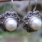 Sterling Silver and Pearl Earrings ER-876