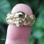 18k Gold Plated Skull and Dragon Ring GPR-145