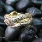 18k Gold Plated Skull and Dragon Ring GPR-145