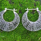 925 Silver Crazy Wire Hoop Earrings SE-284