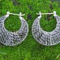 925 Silver Crazy Wire Hoop Earrings SE-284
