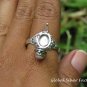 Silver and Pearl Poison Locket Ring LR-753