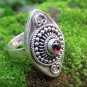 Garnet and Sterling Silver Gemstone Ring RI-690