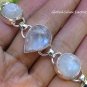 Rainbow Moonstone and Sterling Silver Bracelet SBB-493