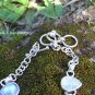 Rainbow Moonstone and Sterling Silver Bracelet SBB-493