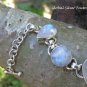 Rainbow Moonstone and Sterling Silver Bracelet SBB-493
