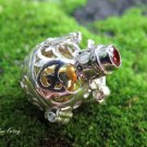 925 Silver and garnet Harmony Ball Pendant HB-420
