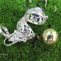 925 Silver and garnet Harmony Ball Pendant HB-420
