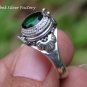 Green Quartz Poison Locket Ring LR-752