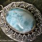 Larimar and Filigree Silver Pendant SP-853
