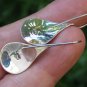 Teardrop Sterling Silver and Garnet Earrings ER-869