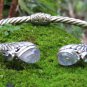 925 Silver and Rainbow Moonstone Bangle SBB-496