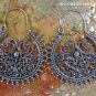 Sterling Silver Bali Filigree Hoop Earrings SE-258