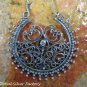 Sterling Silver Bali Filigree Hoop Earrings SE-258