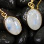 18k Gold Plated Rainbow Moonstone Earrings GPR-134