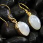 18k Gold Plated Rainbow Moonstone Earrings GPR-134