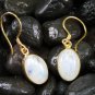 18k Gold Plated Rainbow Moonstone Earrings GPR-134