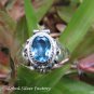 Blue Topaz Poison Locket Ring LR-755