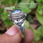 Blue Topaz Poison Locket Ring LR-755