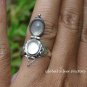 Blue Topaz Poison Locket Ring LR-755