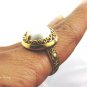 18k Gold Plated Mabes Pearl Ring GPR-163