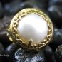 18k Gold Plated Mabes Pearl Ring GPR-163
