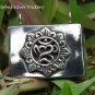 Om Design Sterling Silver Prayer Locket Pendant LP-246-KA