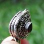 Sterling Silver and Garnet Teardrop Locket Pendant LP-260