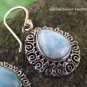 Balinese Curly Design Larimar Earrings ER-854-KT