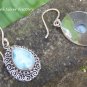 Balinese Curly Design Larimar Earrings ER-854-KT
