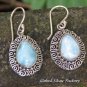Balinese Curly Design Larimar Earrings ER-854-KT
