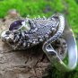 Amethyst and Silver Snake Ring RI-683
