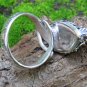 Amethyst and Silver Snake Ring RI-683