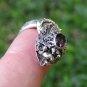 Amethyst and Silver Snake Ring RI-683