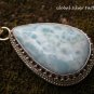 Teardrop Larimar Gemstone and Silver Pendant SP-860
