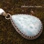 Teardrop Larimar Gemstone and Silver Pendant SP-860