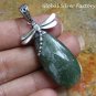 Silver and Aventurine Dragonfly Pendant SP-798-KA