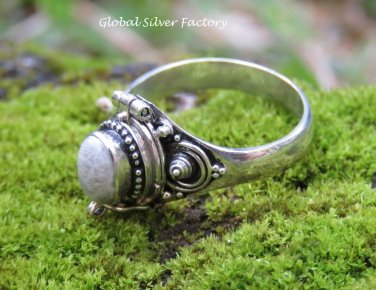 Ocean Jasper Poison Locket Ring LR-757
