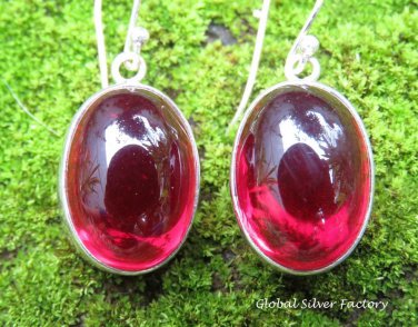 Genuine Ruby Gemstone Earrings ER-849