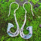 Sterling Silver and Paua Shell Earrings ER-873